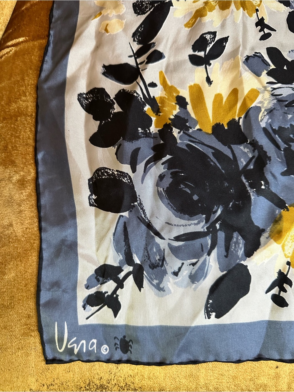 Vintage 60s Vera Neckerchief Silk Hand Rolled Made in Japan Scarf - Picture 2 of 6